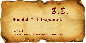 Budaházi Dagobert névjegykártya